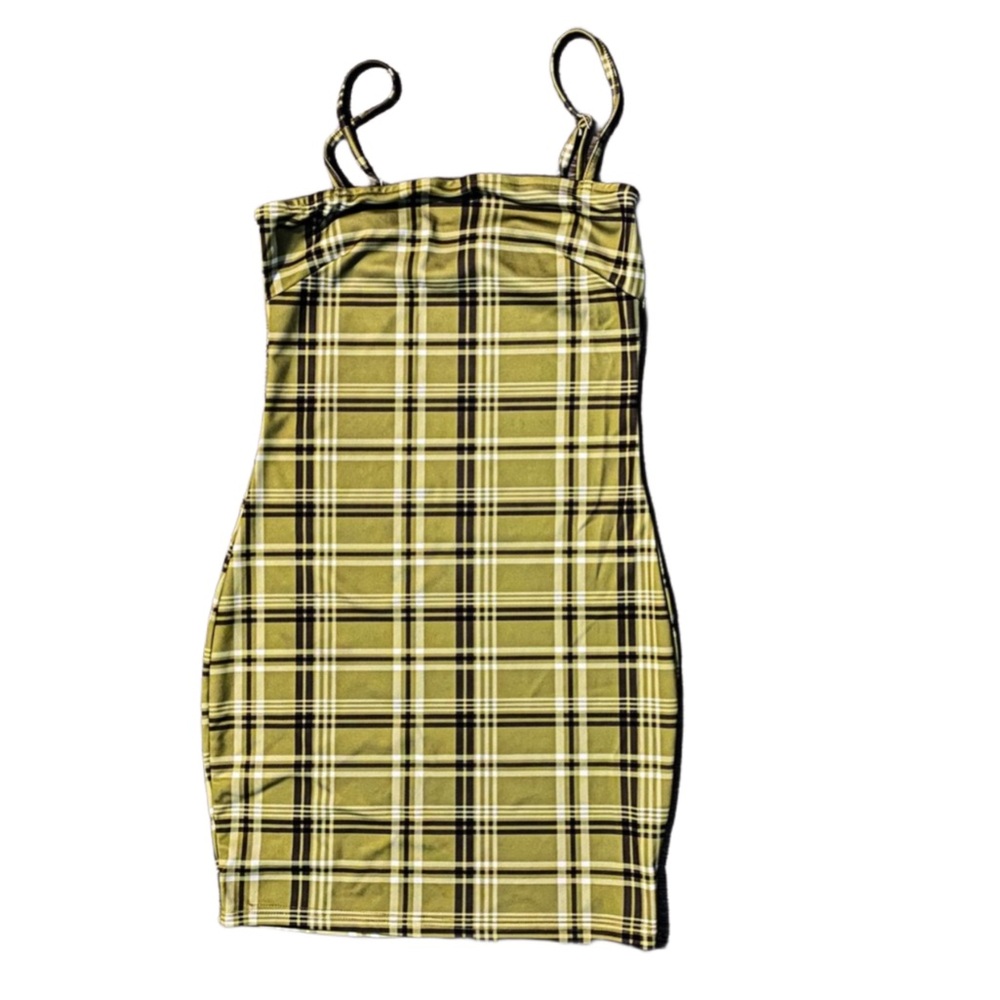Plaid Green (Clueless inspired) Mini Bodycon dress